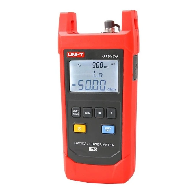 Miernik światłowodowy mocy optycznej, stopień ochrony IP65, zakres pomiaru mocy ‑50 do +26dBm, dł. fal od 800 do 1700nm UT‑692G - obrazek 1