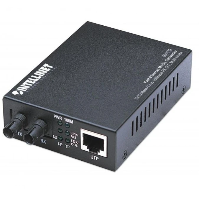 Media Konwerter 10/100Base‑TX RJ45 ‑ 100Base‑FX ST MM 1310nm 506519