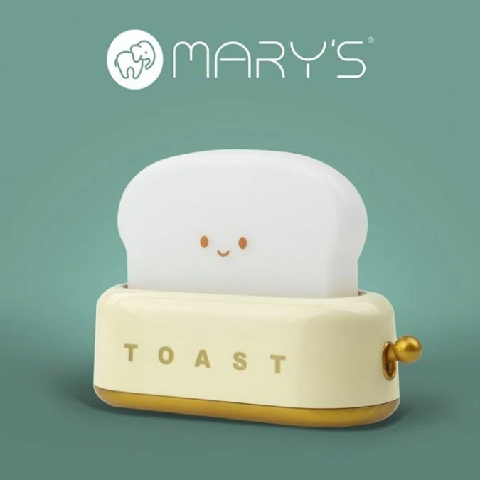 MARYS LAMPKA NOCNA LED TOSTER ŻÓŁTY - obrazek 1