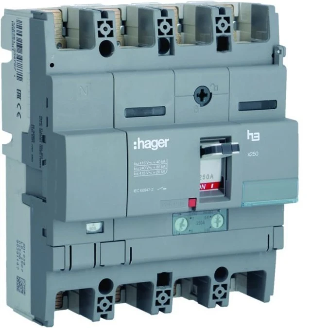 MCCB Wyłącznik mocy x250 4P N50 40kA 250A TM HNB252H - obrazek 1