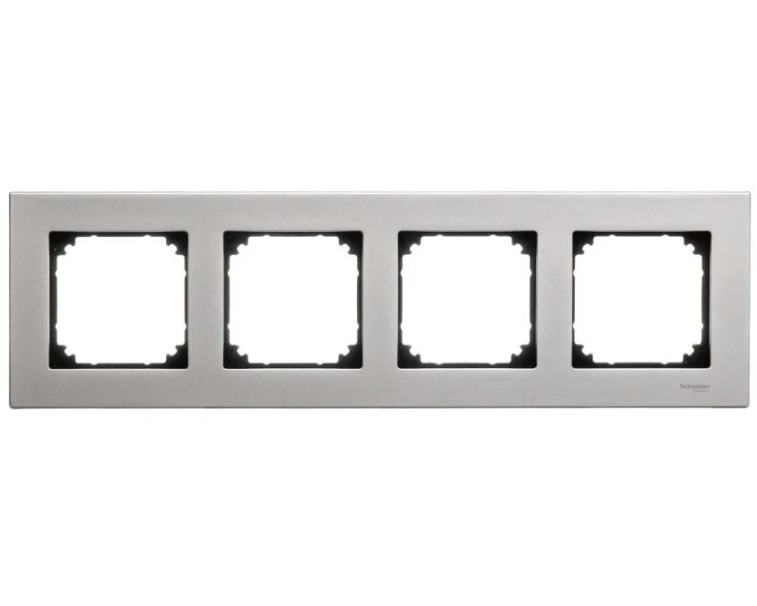 Merten M‑Elegance Ramka poczwórna metalowa tytanowy MTN403405 - obrazek 1