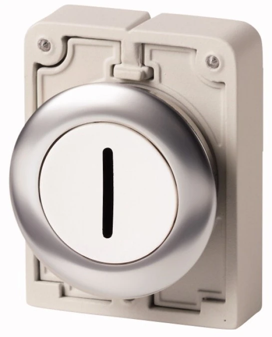Napęd przycisku 30mm płaski biały /I/ z samopowrotem M30C‑FD‑W‑X1 182962 - obrazek 1