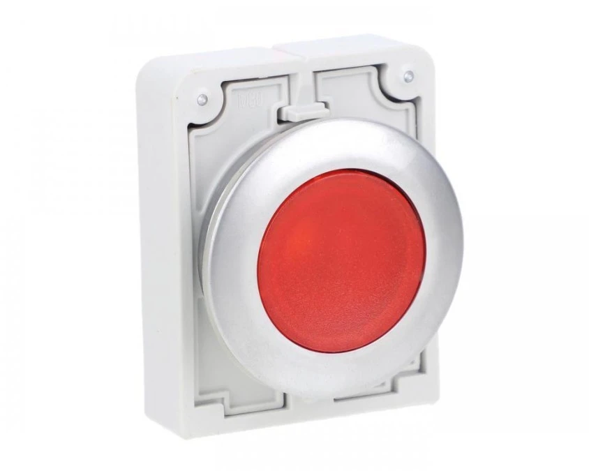 Napęd przycisku 30mm płaski czerwony z podświetleniam z samopowrotem M30C‑FDL‑R 182926 - obrazek 1