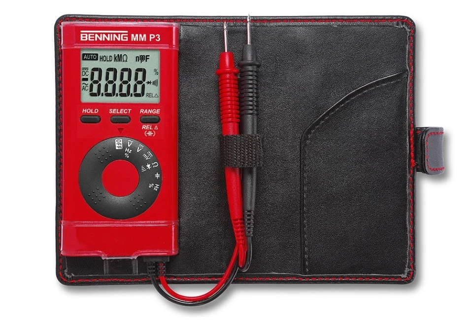 Miernik cyfrowy uniwersalny z akcesoriami w etui LCD 0,1mV‑600V AC/DC CAT III 300V CAT II 600V 044084 - obrazek 1