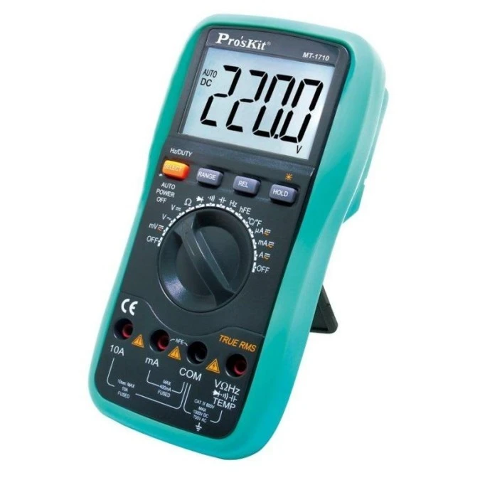 Miernik cyfrowy MT‑1710 z True RMS 3999 V, A, om, F, Hz, Duty C temp 09085 - obrazek 1