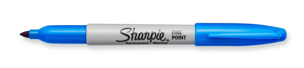 Marker permanentny niebieski 1,0mm Sharpie Fine - obrazek 3