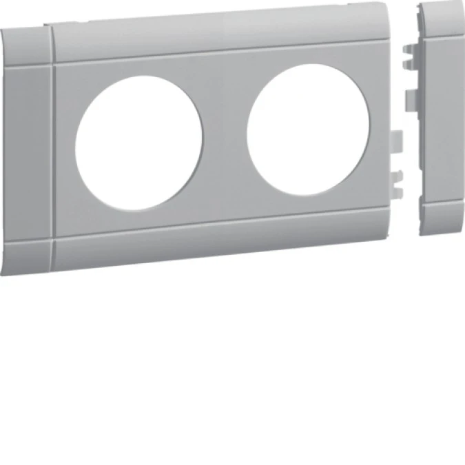 Maskownica 2‑krotna, ABS bezhalogenowe (HFR), jasnoszara GB080207035 - obrazek 1