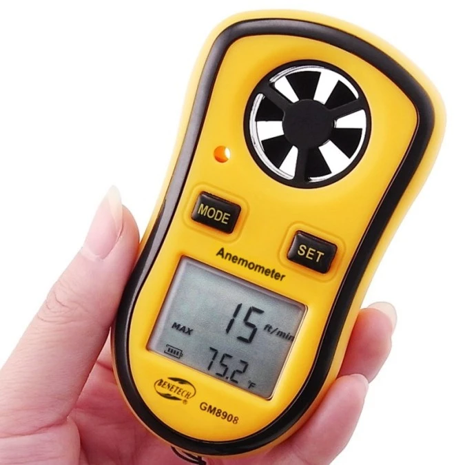 Miernik wiatru temperatury anemometr wiatromierz GM 8908 BENETECH - obrazek 3