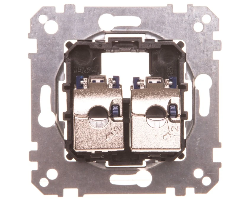 Merten Gniazdo komputerowe podwójne RJ45 kat.6A F/STP MTN4576‑0022 - obrazek 2