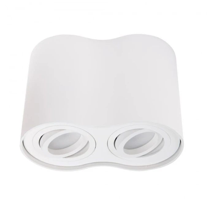 MAXLIGHT C0085 LAMPA SUFITOWA BASIC ROUND BIAŁA PODWÓJNA - obrazek 1