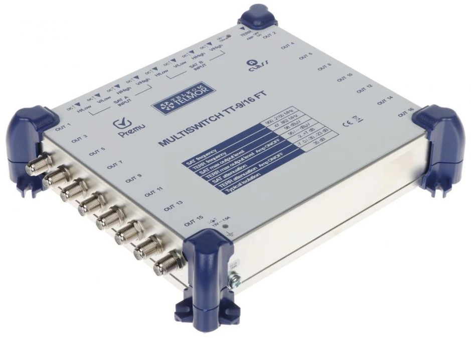 Multiswitch TT‑9/16‑FT‑PREMU 9 wejść / 16 wyjść PREMU TELMOR - obrazek 1