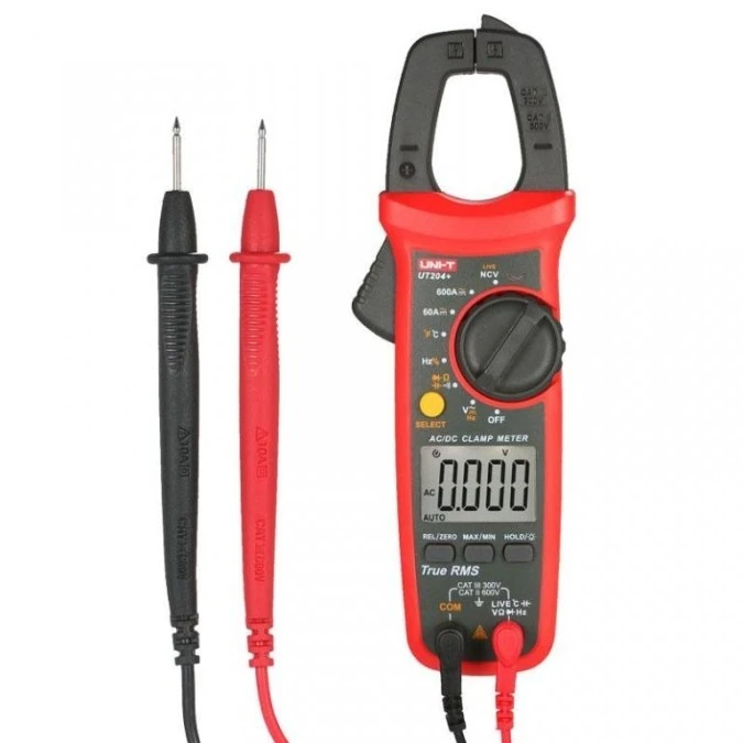 Miernik cęgowy 28mm, 600A AC/DC True RMS, NCV UT‑204+ - obrazek 1