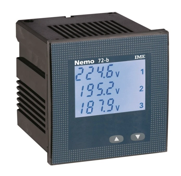Miernik parametrów sieci NEMO 72‑B tablicowy 5A 450V 2 alarmy i MF7GT2009A