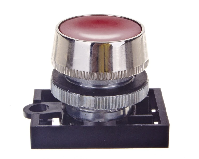 Napęd przycisku 22mm czerwony IP55 z samopowrotem W0‑N‑NEK22M‑K C - obrazek 1