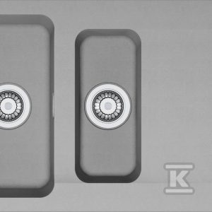 Zlewozmywak wbudowywany Tectonite® Orion OID 651 Kamienny Szary 114.0476.403 Zlewozmywak wbudowywany Tectonite® Orion OID 651 Kamienny Szary 114.0476.403