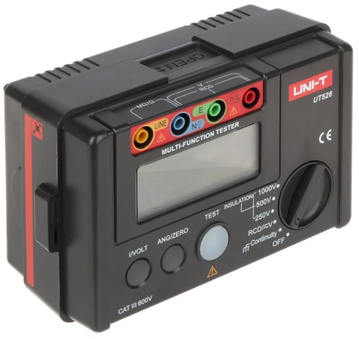 Miernik rezystancji izolacji + TESTER RCD UT‑526 UNI‑T - obrazek 1