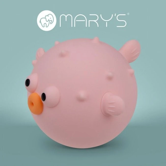 MARYS lampka nocna LED Rybka rozdymka różowa MW61487 - obrazek 1