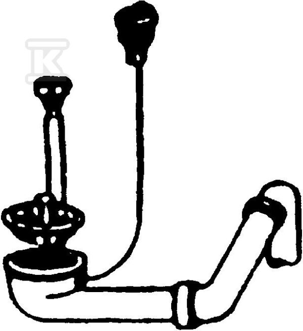 Zestaw odpływowy 3 1/2″ do wariantu 1 do zlewozmywaków: AMX, GAX, ANX, CPX 112.0006.251