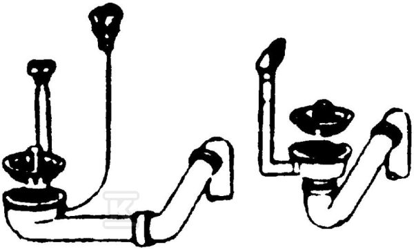 Zestaw odpływowy 3 1/2″ do wariantu 2 do zlewozmywaków: AMX, CPX 112.0006.254