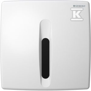 Elektroniczny zawór spłukujący do pisuaru, Basic, zasilanie bateryjne, biały 115.818.11.5