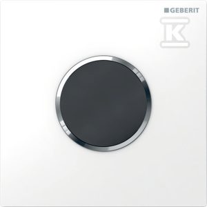 Elektroniczny zawór spłukujący Geberit do pisuaru, zasilanie bateryjne, Typ 10, biały-chrom błyszczący, okrągły 116.035.KJ.1 Elektroniczny zawór spłukujący Geberit do pisuaru, zasilanie bateryjne, Typ 10, biały-chrom błyszczący, okrągły 116.035.KJ.1