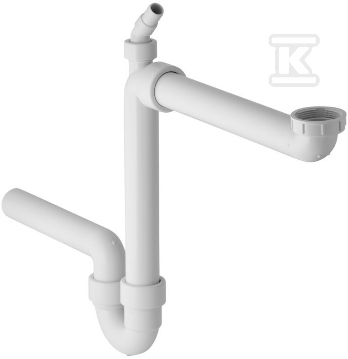 Zlewozmywakowy zestaw odpływowy, R 1 1/2"x40mm 152.885.11.1 - obrazek 1