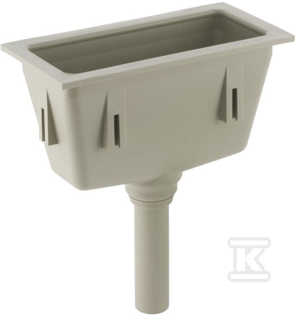 Zlew laboratoryjny prostokątny 295x145mm 352.389.08.1