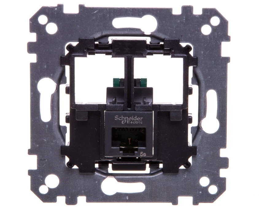 Merten Gniazdo komputerowe pojedyncze RJ45 kat.5e UTP MTN4575‑0001 - obrazek 1