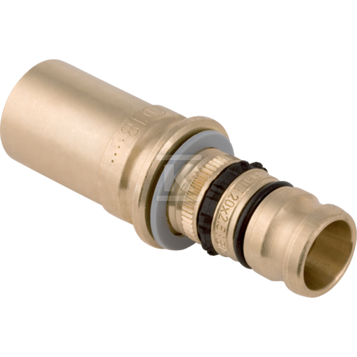 Złączka przejściowa Geberit Mepla do Geberit Mapress, z końcówką wsuwaną: CC499K, d=50mm, d1=42mm 606.508.00.5 - obrazek 1