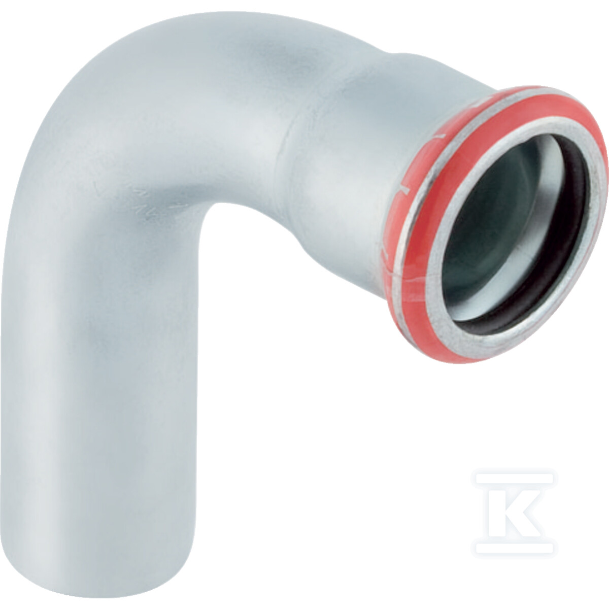 Kolano Geberit Mapress C-Stahl z końcówką wsuwaną: 90°, d=76.1mm 20309 - obrazek 1