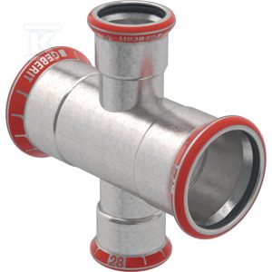 Czwórnik redukcyjny Geberit Mapress C-Stahl: d=108mm, d1=28mm 21133 Czwórnik redukcyjny Geberit Mapress C-Stahl: d=108mm, d1=28mm 21133