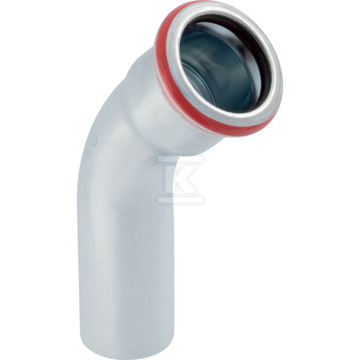 Kolano Geberit Mapress C-Stahl z końcówką wsuwaną: 45°, d=35mm 23706 - obrazek 1
