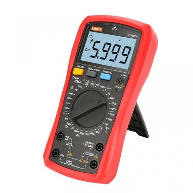 Miernik uniwersalny 20A 6000, True RMS, LIVE, NCV UT‑890D+ - obrazek 1