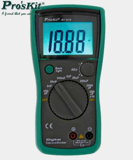 Miernik cyfrowy pojemności 20mF MT‑5110 06404 - obrazek 1