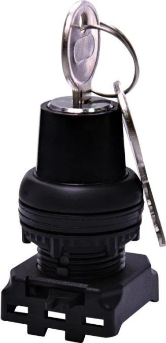 Napęd pokrętny kluczem trójpołożeniowy, z powrotem 1‑0‑2 z lewej strony, 30 st., Czarny EGK3‑ZXY‑C 004771382 - obrazek 1