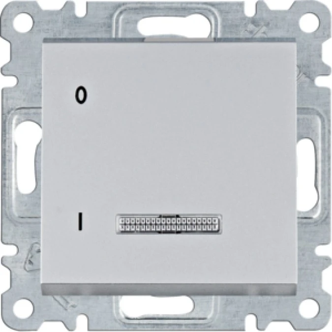 Lumina Łącznik kontrolny 1‑biegunowy srebrny 16A/250VAC WL0612 - obrazek 1