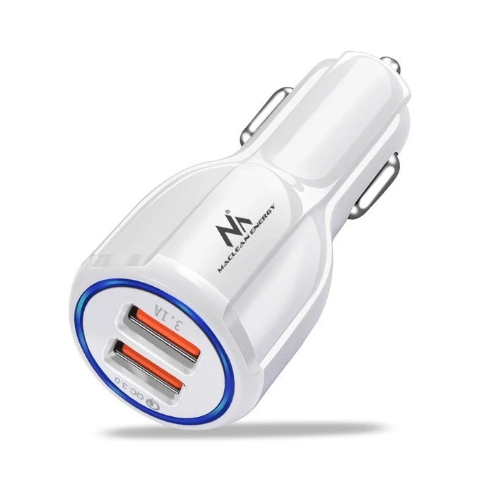 MCE478 W 2‑gniazdowa ładowarka USB 12‑24V