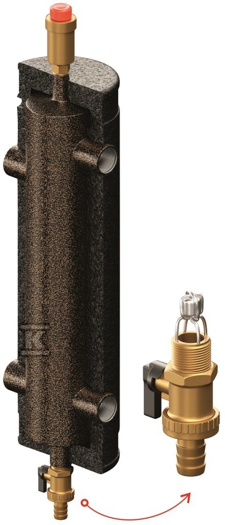 Sprzęgło hydrauliczne ocieplone SHE-SM do 100 kW 6/4” EPP 492100