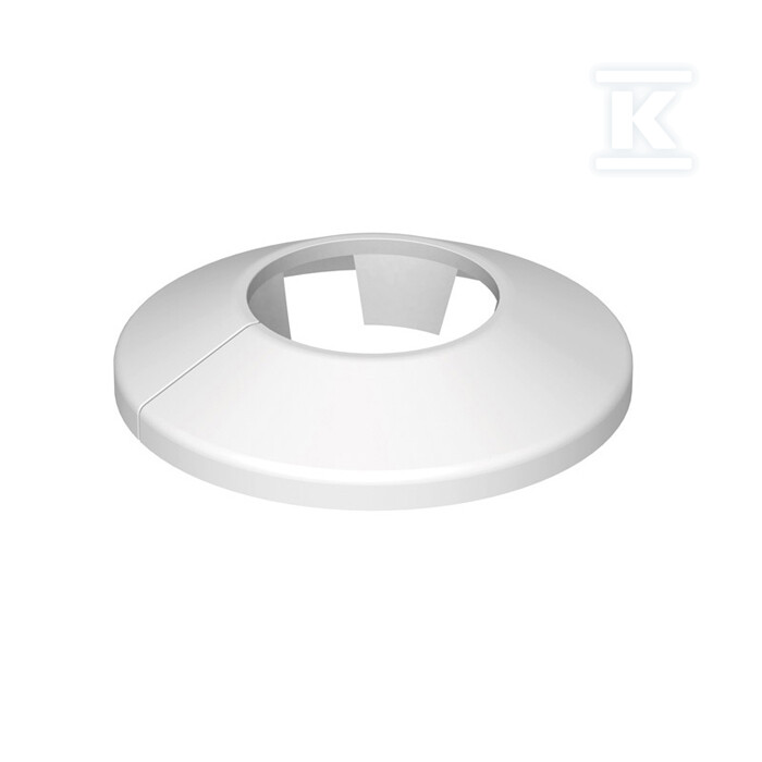 RV 1/2", Rozeta biała, zakładkowa 12401 - obrazek 1