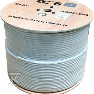Kabel koncentryczny RG6 tc690CU/500 żyła 113, Trishield, oplot 80% bęben 27490 Kabel koncentryczny RG6 tc690CU/500 żyła 113, Trishield, oplot 80% bęben 27490