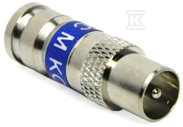 Złącze koncentryczne typu IEC M kompresyjne na kable typu RG 6 tc IEC-M 24726