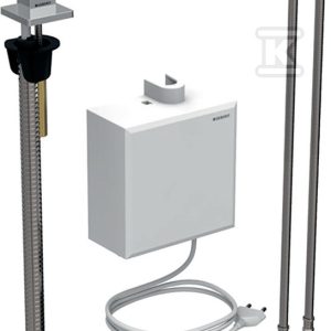 Bateria umywalkowa Brenta, stojąca, zasilanie sieciowe, z natynkową skrzynką funkcyjną, z mieszaczem termostatycznym, chrom 116.177.21.1 Bateria umywalkowa Brenta, stojąca, zasilanie sieciowe, z natynkową skrzynką funkcyjną, z mieszaczem termostatycznym, chrom 116.177.21.1