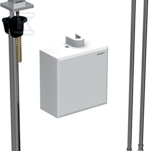 Bateria umywalkowa Brenta, stojąca, zasilanie bateryjne, z natynkową skrzynką funkcyjną, z mieszaczem termostatycznym, chrom 116.178.21.1
