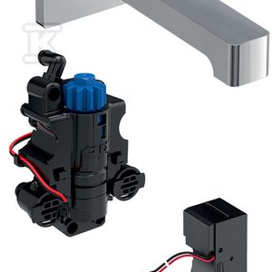 Bateria umywalkowa Brenta, ścienna, zasilanie sieciowe, do podtynkowej skrzynki funkcyjnej, z mieszaczem termostatycznym, L=22cm, chrom 116.297.21.1 Bateria umywalkowa Brenta, ścienna, zasilanie sieciowe, do podtynkowej skrzynki funkcyjnej, z mieszaczem termostatycznym, L=22cm, chrom 116.297.21.1
