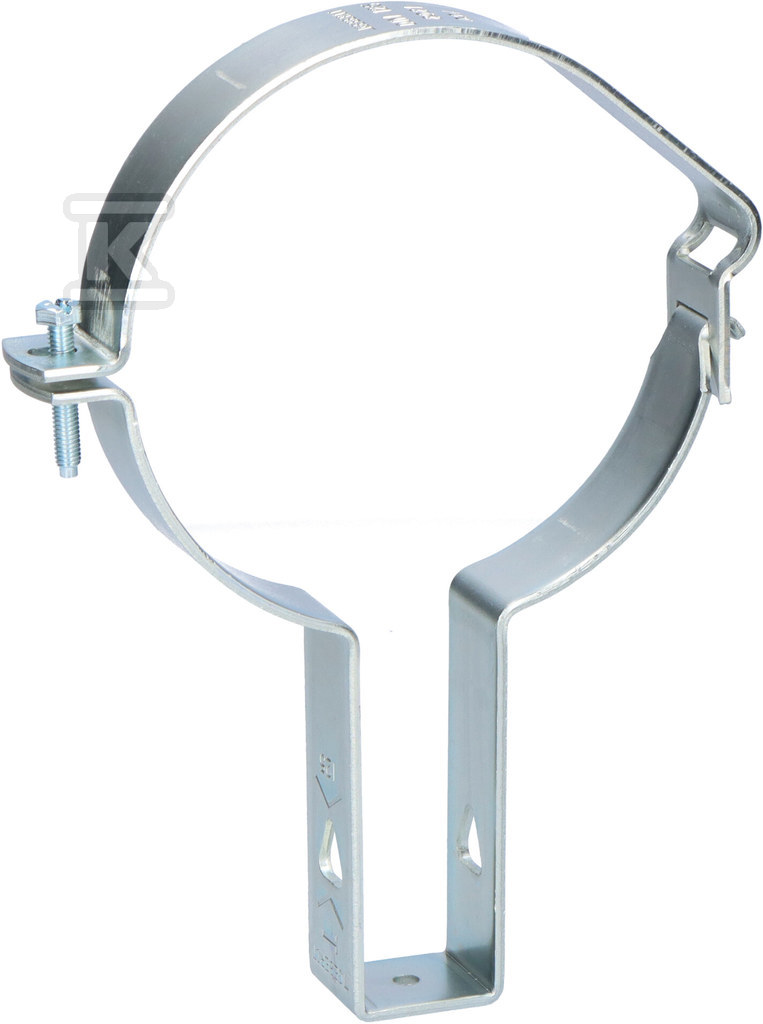 Uchwyt do rur 125mm regulowany, stalowy ocynkowany (Pluvia) 368.861.00.1 - obrazek 1
