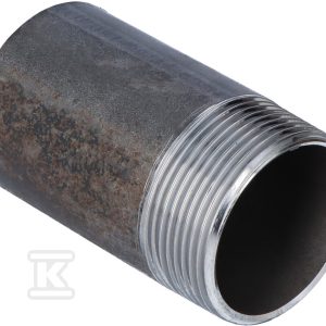 Sztucer stalowy czarny gwint jednostronny 6/4″ L=80 987048008 J10AS Sztucer stalowy czarny gwint jednostronny 6/4″ L=80 987048008 J10AS