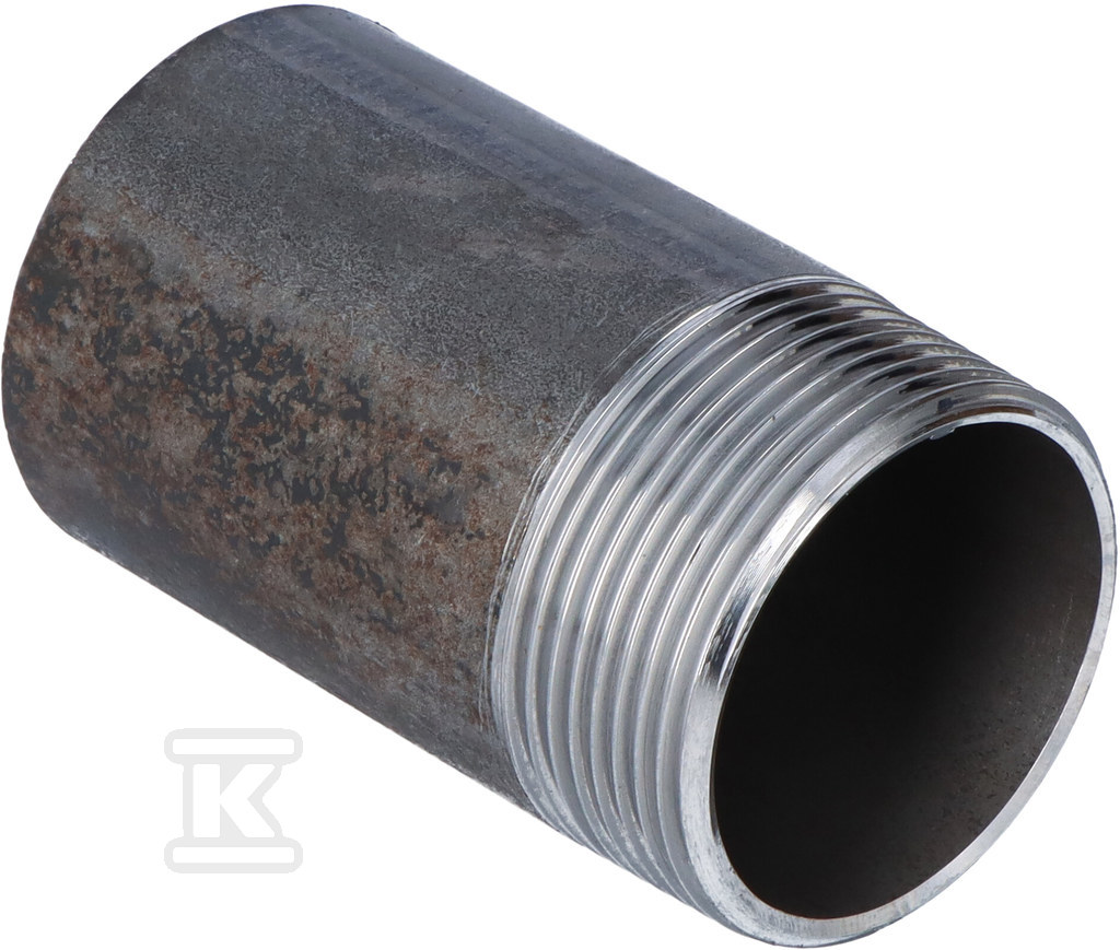Sztucer stalowy czarny gwint jednostronny 6/4" L=80 987048008 J10AS - obrazek 1