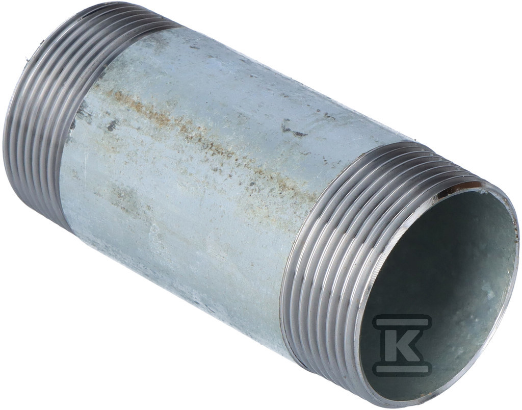 Sztucer stalowy ocynk gwint dwustronny 6/4" L=100 987048010 D10AV - obrazek 1