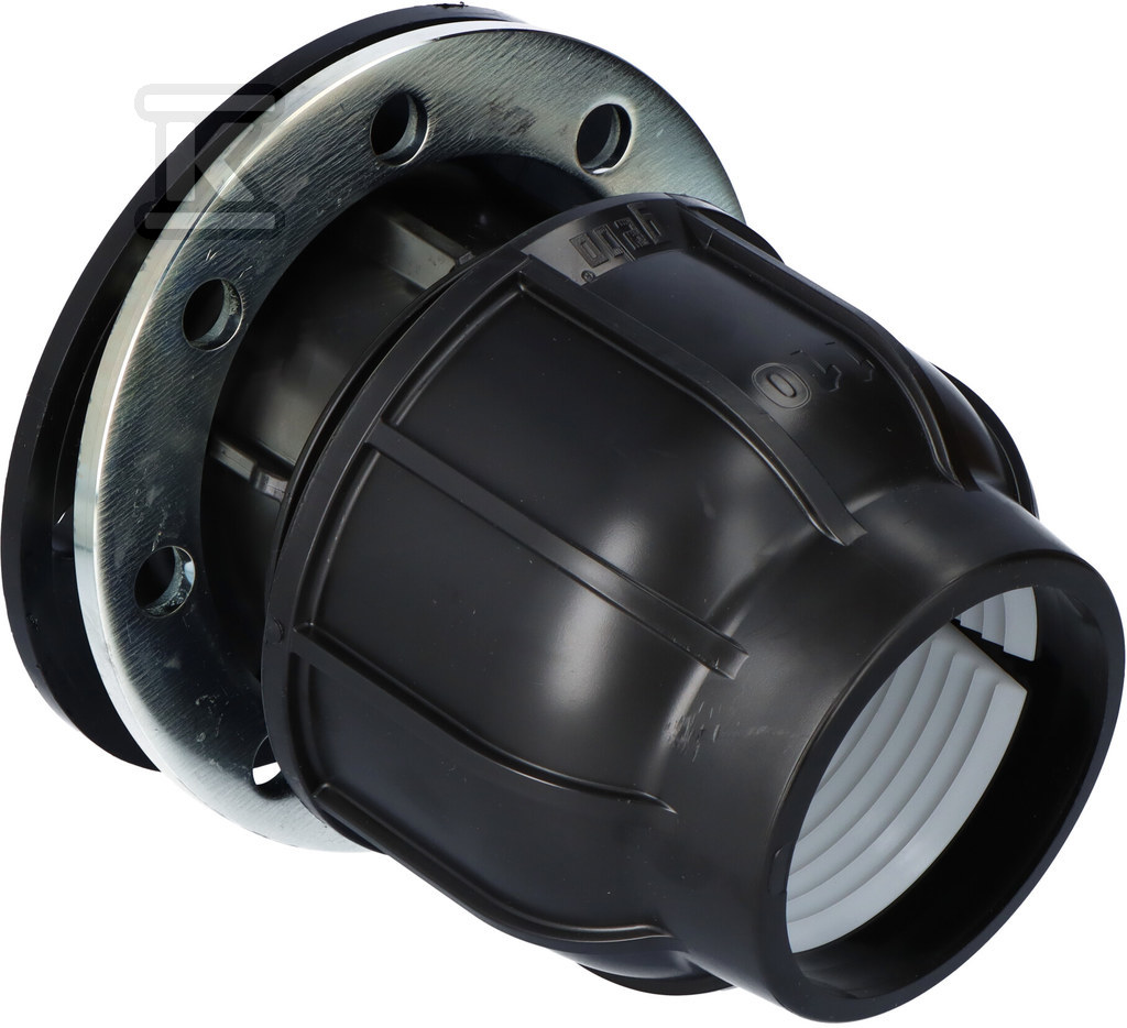 Kryza zaciskowa PP 110x4" DN100, PN10/PN16 z kołnierzem, do rur PE, kolor czarny 1362110100 - obrazek 1