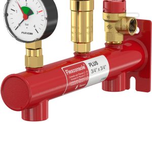 Konsola naczynia wzbiorczego c.o. FLEXCONSOLE PLUS z zaworem bezpieczeństwa 3 bar i manometrem, przyłącza GW 3/4 cala (bez szybkozłączki) 27988